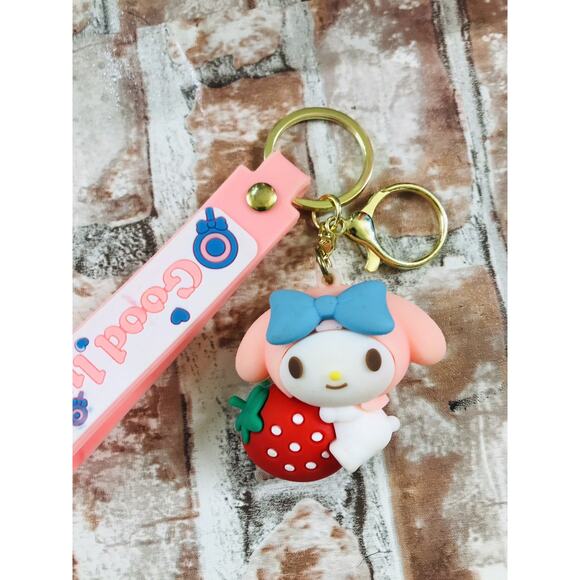 Sanrio Kawaii Anime My Melody Noctilucent Lamp Cartoon Cinnamon w/ a Key Chain - Picture 8 of 8